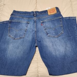 NWOT 36x29 Levi's 514 Blue Denim Jeans Medium Wash